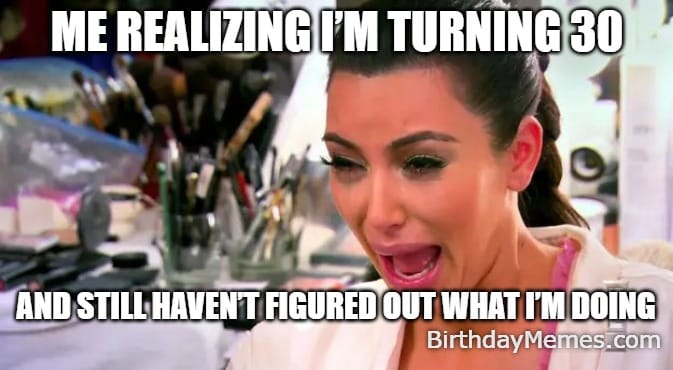 Kim Kardashian ugly crying over turning 30 and having no idea what’s going on