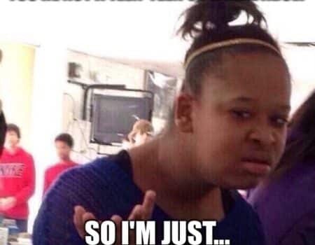 Meme of a confused teen realizing turning 19 is awkward.