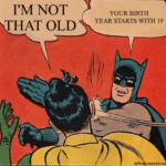 Classic Batman slaps Robin in classic 90’s meme
